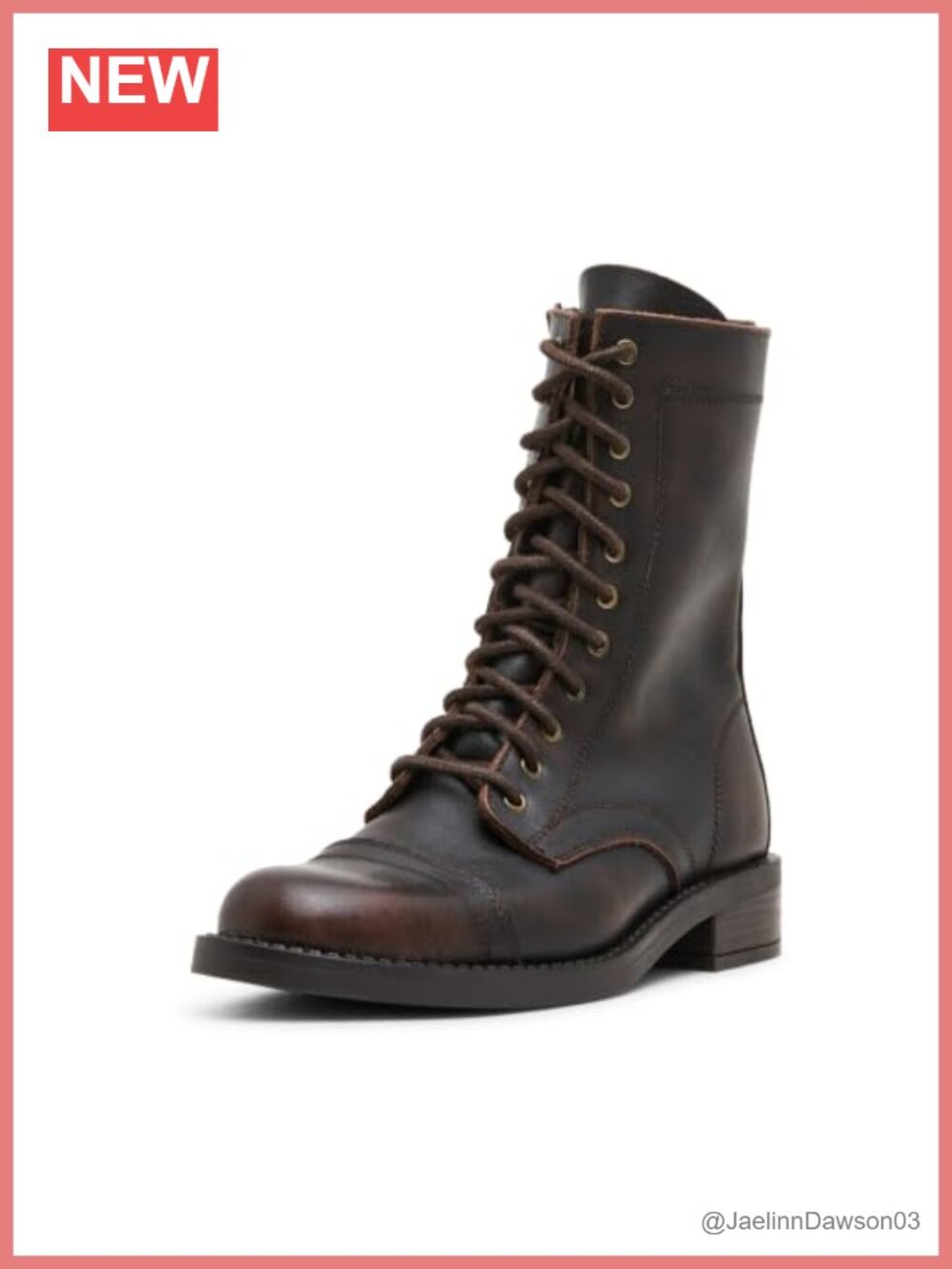 Steve Madden Yukon Faux Leather Calf High Combat Boot Pull-On